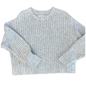 American Eagle Cozy Gray Knit Sweater - Women’s Size M